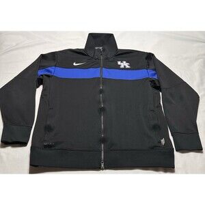 Kentucky Wildcats Nike Track Jacket Mens Large Black Full Zip Dri Fit UK *READ